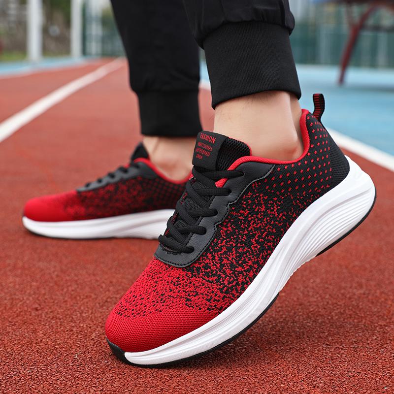 Shoes Man Thick Soled Summer Versatile Outdoor Jogging Training Breathable Platform Shock-absorbing Comfort Casual Mesh Shoes