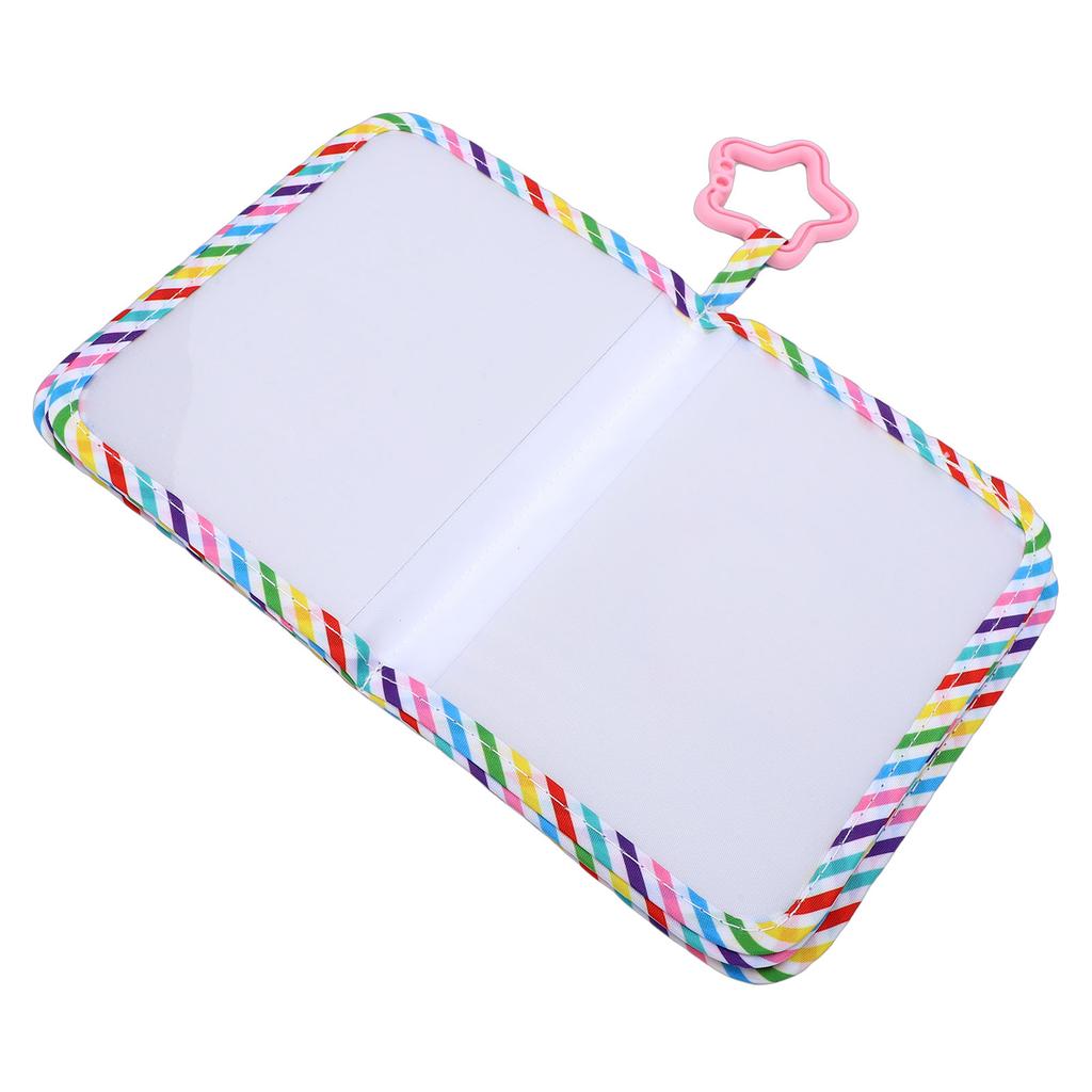 My First Photo Album Soft Toddlers Family Photo Book with Safe Mirror Holds 17 Pictures for Newborn Toddler