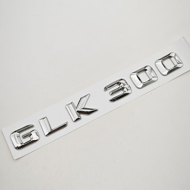 3D ABS Car Letters Logo GLK220 GLK300 GLK350 Badge Rear Trunk Sticker For Mercedes Benz GLK220 GLK300 GLK350 X204 Accessories