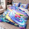 Kirby 3Pcs Bedding Set Duvet Cover With Two Pillowcases For Bedroom Home Decoration