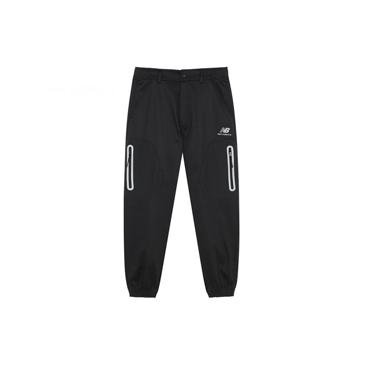 

New Balance Тканые джоггеры с логотипом, мужские брюки, черные AMP14325-BK