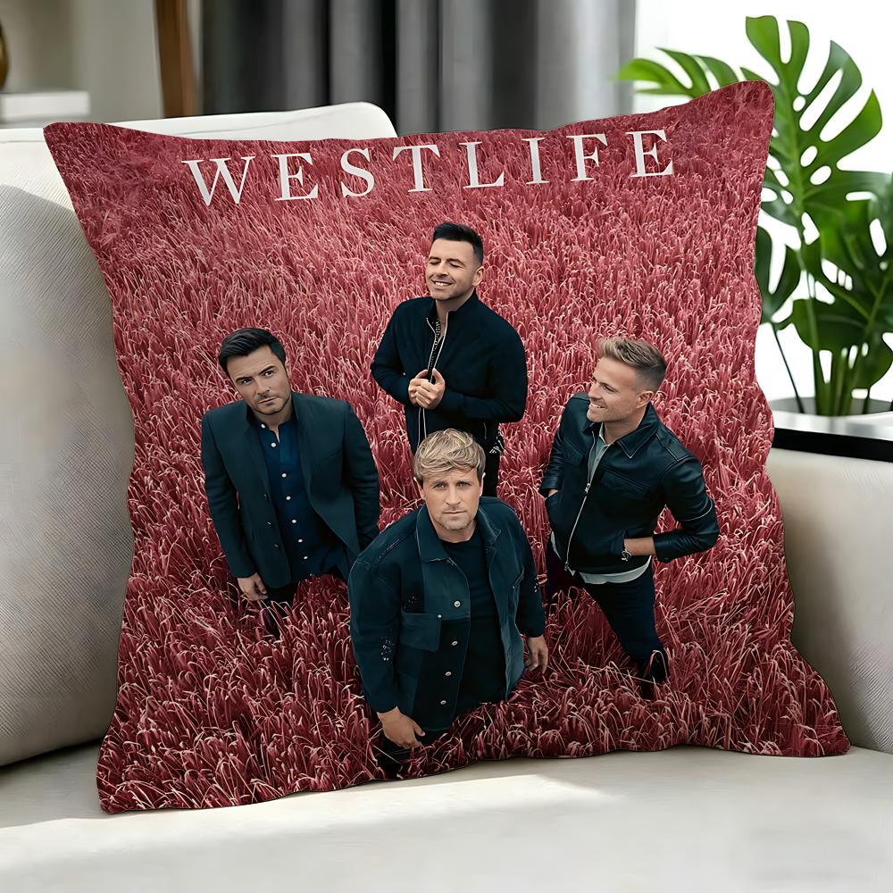 Pop Westlife Cushion Cover Cushion Cover Set 4Pcs 50X50 45X45 40X40 Pillowcase Decorative Sofa Home Decor