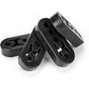 EPDM Exhaust Hangers 4 Holes 11cm 0.47" Insulator Bracket Bushing Mount Adjustable Muffler Shock Absorber Universal for Cars Truck Jeep SUV Upgrade