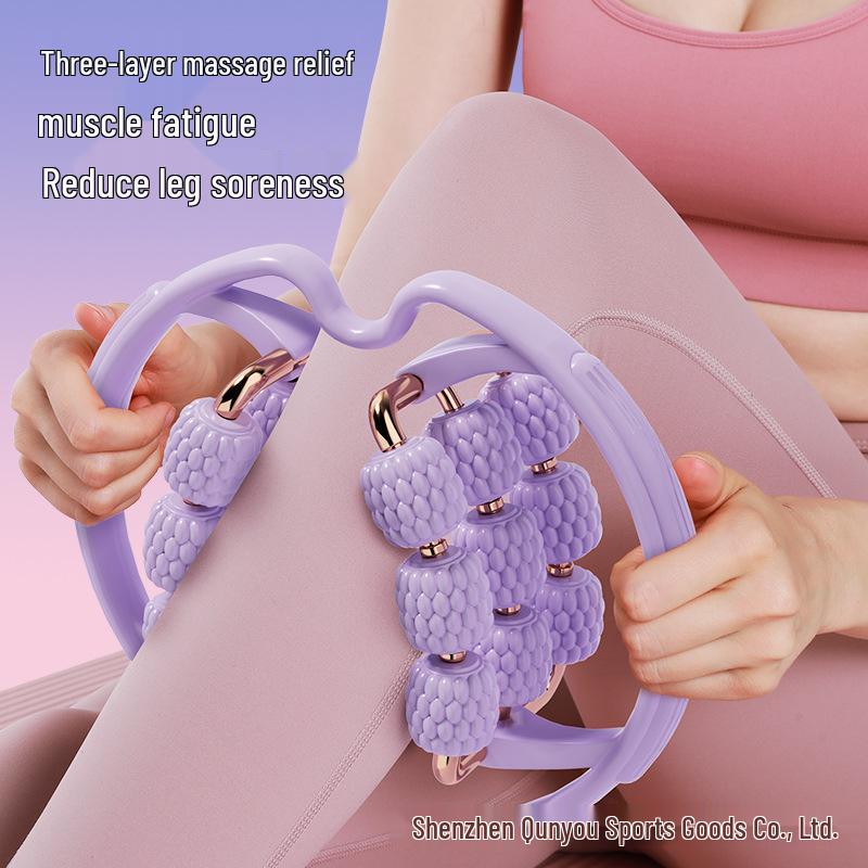 18-Wheel Six-Axis Leg Massager: Home Leg Slimming & Fascia Relaxation Ring Clip