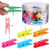 50Pcs/Box Decorative Clips Push Pin Wooden Thumb Tacks Stationery Blackboard Push Pins  Home