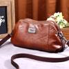 2026 European & American Retro Soft Leather Crescent Crossbody Bag – Women's Large Capacity Shoulder Bag