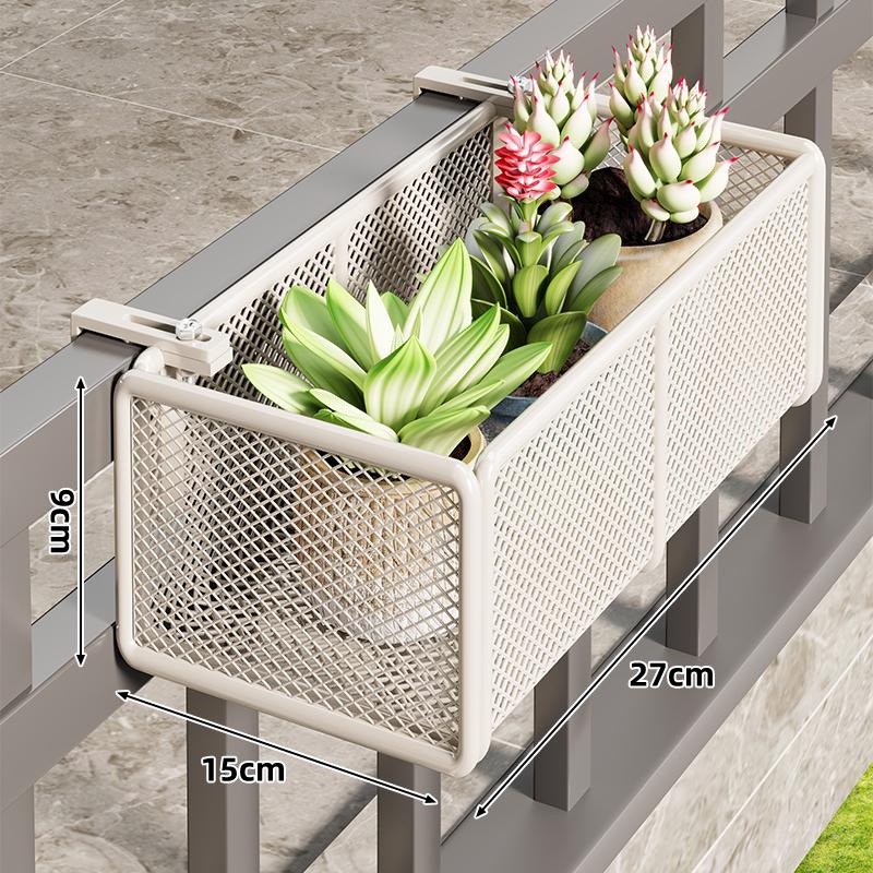 Wrought Iron Balcony Flower Stand & Succulent Rack