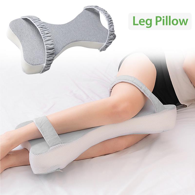Almohada de espuma viscoelástica para dormir, cojín de espuma para rodillas, almohada de apoyo para piernas, almohada para rodillas, soporte para piernas, para embarazadas