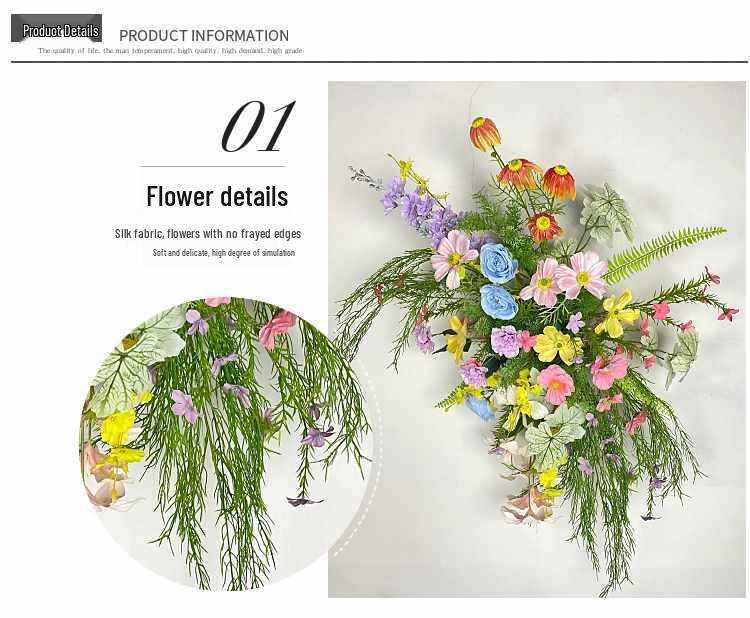 Monet Garden Mori Style Artificial Flower Row for Weddings and Displays