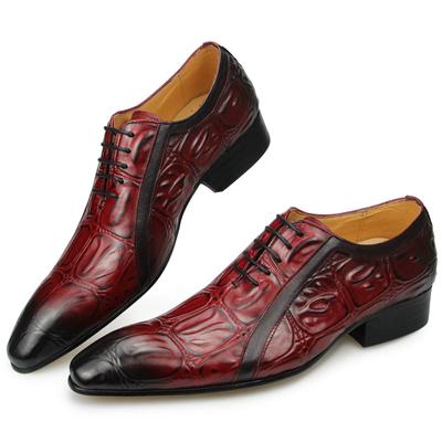 Fashion Casual Fashion Men's Dress Shoes Classic Mens Oxfords Formal Business Shoes Modern Derby Oxford Comfortable Crocodile Homme