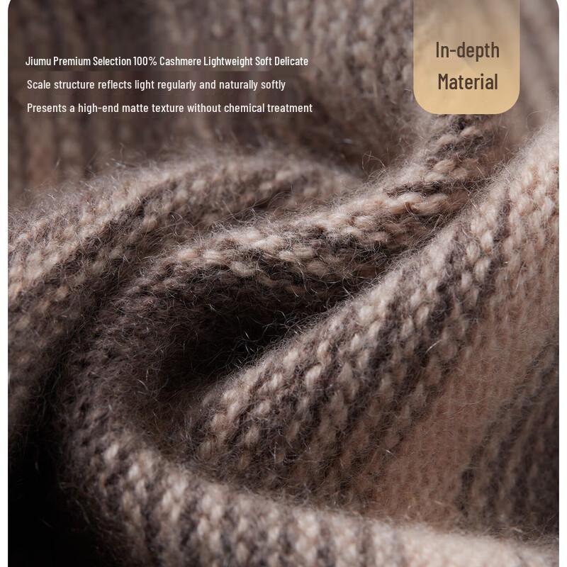 JIUMU Women's Pure Cashmere Knitted Winter Hat