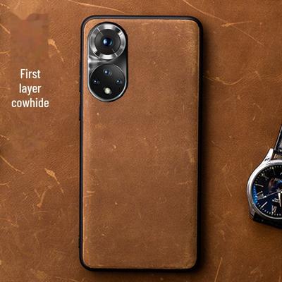 Premium Genuine Leather Protective Case for Honor 50 Series.