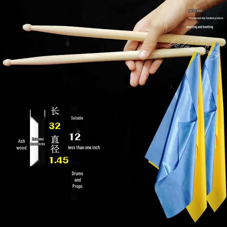 Solid Wood Drumsticks & Mallets for Adults & Kids: Perfect for Waist Drums, Kindergarten Programs, Square Exercises, and Rehearsals