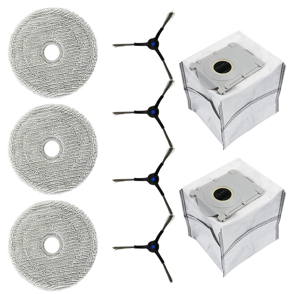 

Convenient Disposal Dust Bag Set Mop Cloth Kit Side Brush Accessories