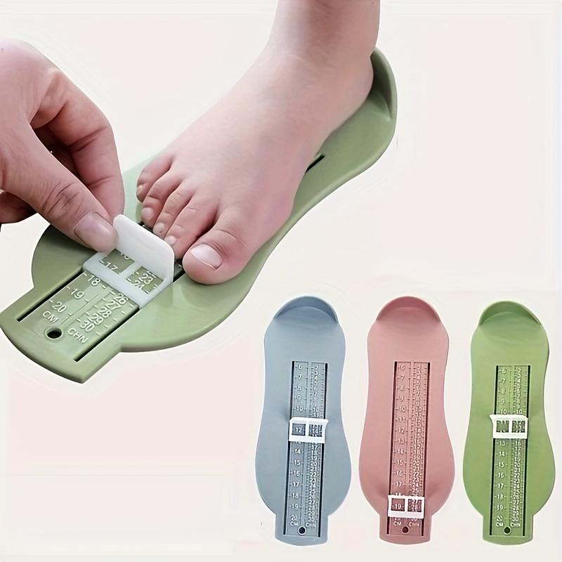 1 stk. fotlinjal for baby, fotlengdemåler for barn, barneskokalkulator for barn, spedbarnssko, beslag, måleverktøy