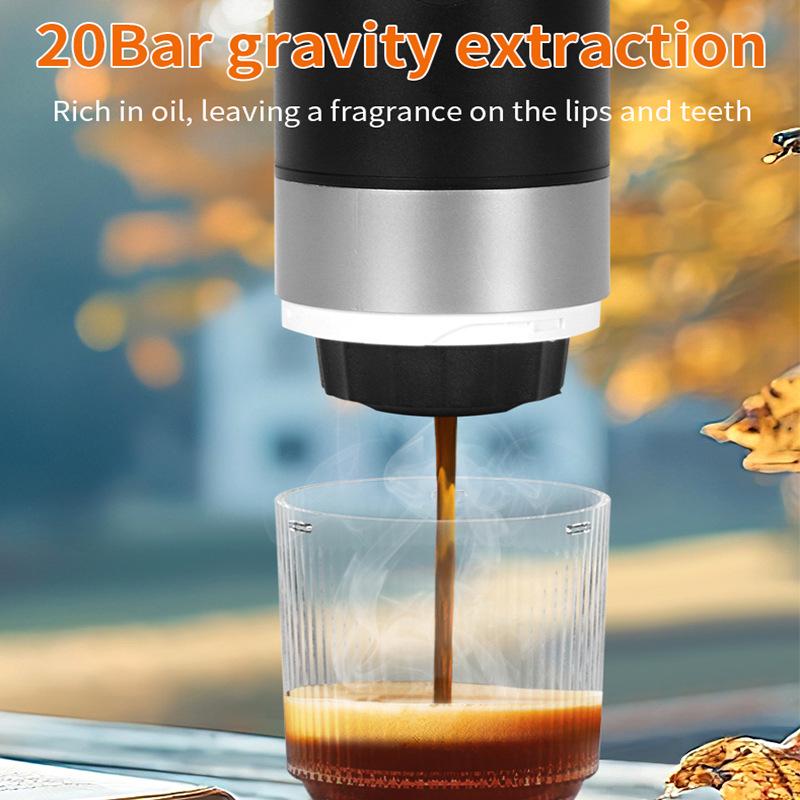 Tragbare 3-in-1 Kabellose Beheizbare Espresso-Kapsel-Kaffeemaschine