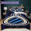 Club Brugge K V Pattern Bedding Uilt Set Uilt Cover Pillowcase Home Decoration Birthday Gift (1 * Duvet Cover + 2 * Pillowcase  Without Core)
