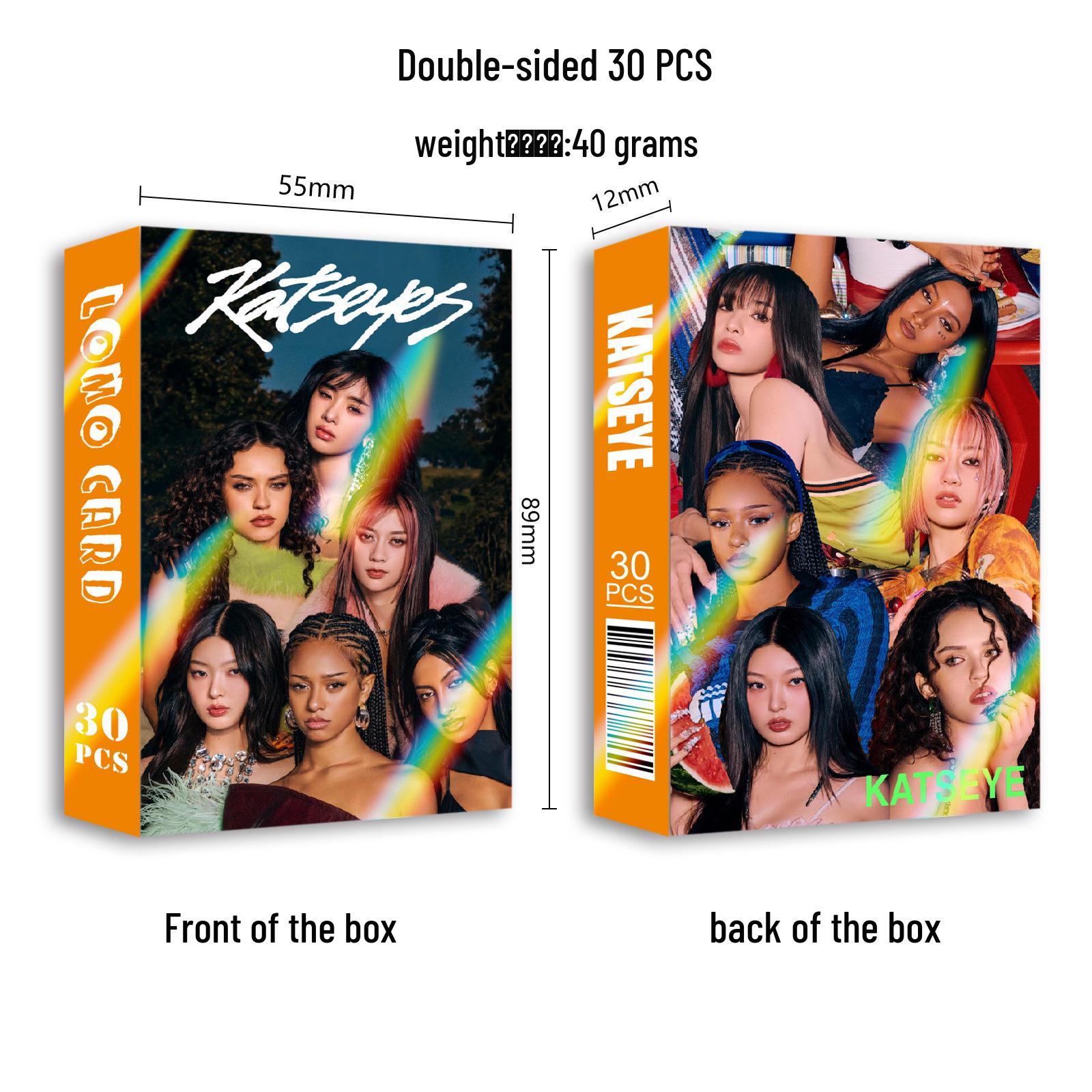 KATSEYE Beautiful Chaos Comeback LOMO Cards - 30 Double-Sided Sheets