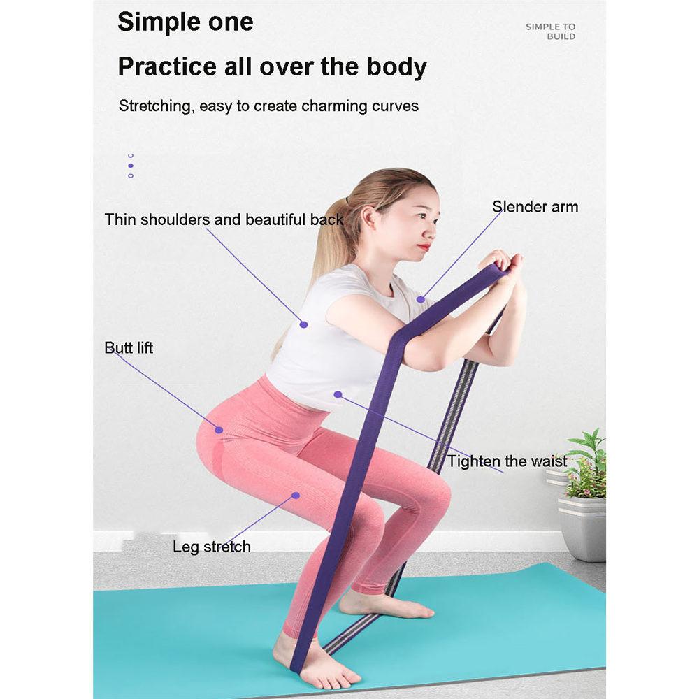 Faixa de Assistência para Barra Fixa de Tecido Longa 208cm Resistente Exercício Alongamento Faixas de Yoga Equipamento de Ginásio em Casa Alongamento Corporal Treino
