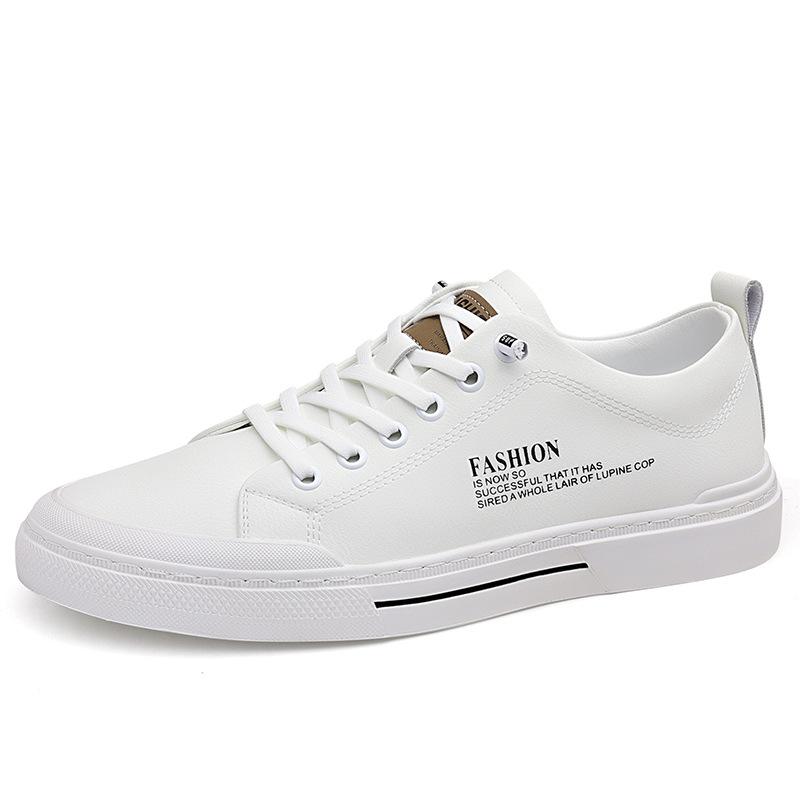 Men's shoes 2025 spring new casual leather shoes men's Korean version soft baseplate shoes men's trend white shoes men