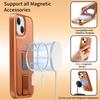 For iPhone 15 Plus/iPhone 14 Plus Magnetic Case CASENEO Wristband PU Leather+PC Shockproof Phone Cover