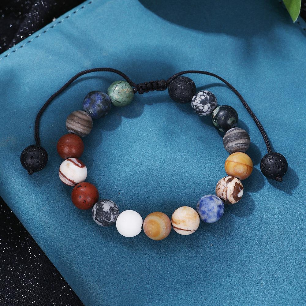 JYL TS Bracelet  Men's Volcanic Style Braided Design Fosters Stability