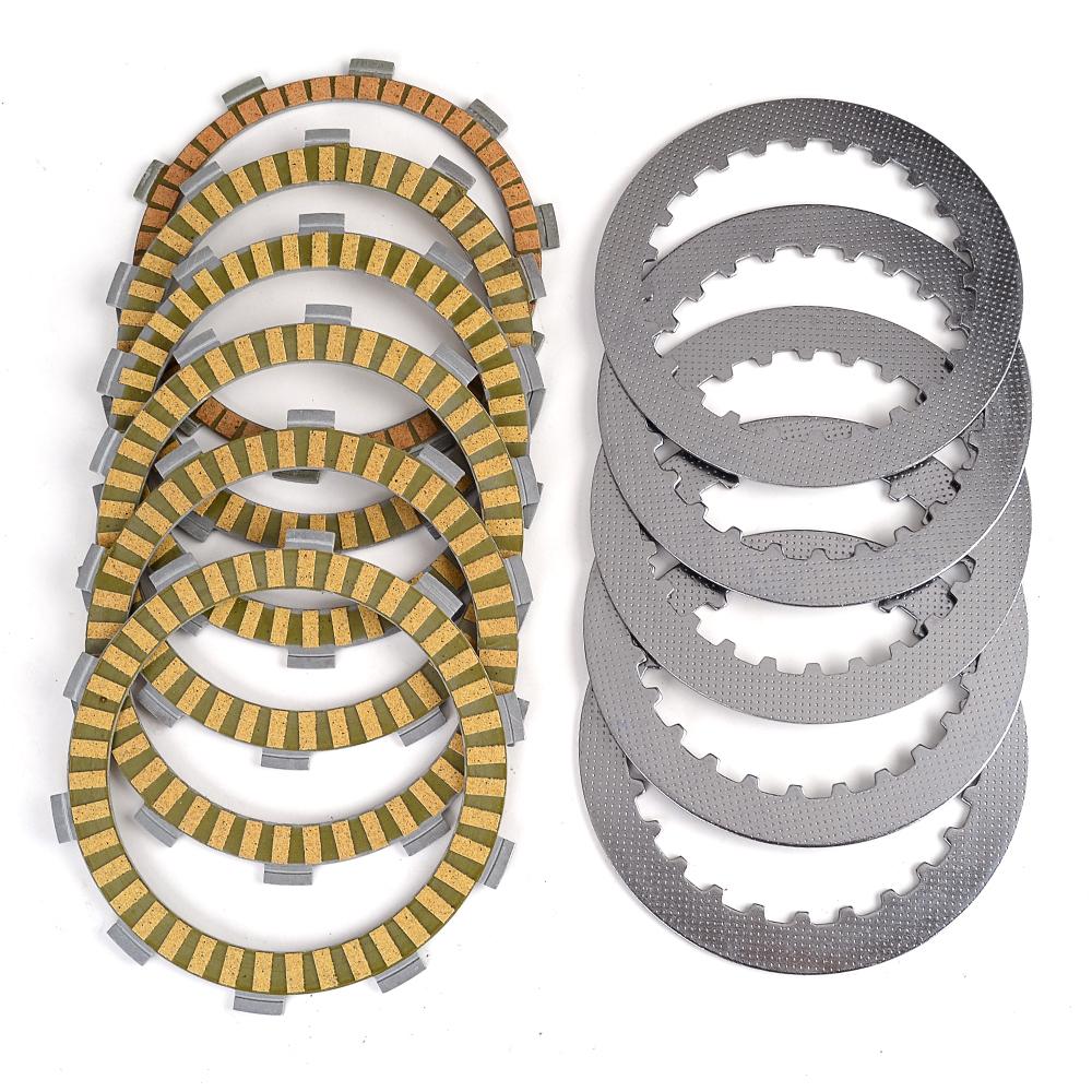 Clutch Friction Disc Plates for Honda Steed 400 NV400 CJ CK CS CV NT400 Bros 400 NC25 VT500 ED EF VRX400T NC33 NV400 Shadow