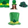 St. Patrick's Day Irish Leprechaun Shamrock Velvet Hat Adult Fancy Dress Accessory