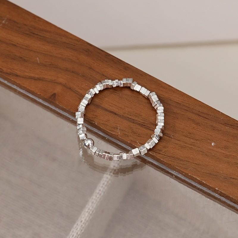 Stunning Korean Style Unique Design Geometric Copper Ring For Women Fashion Accessory