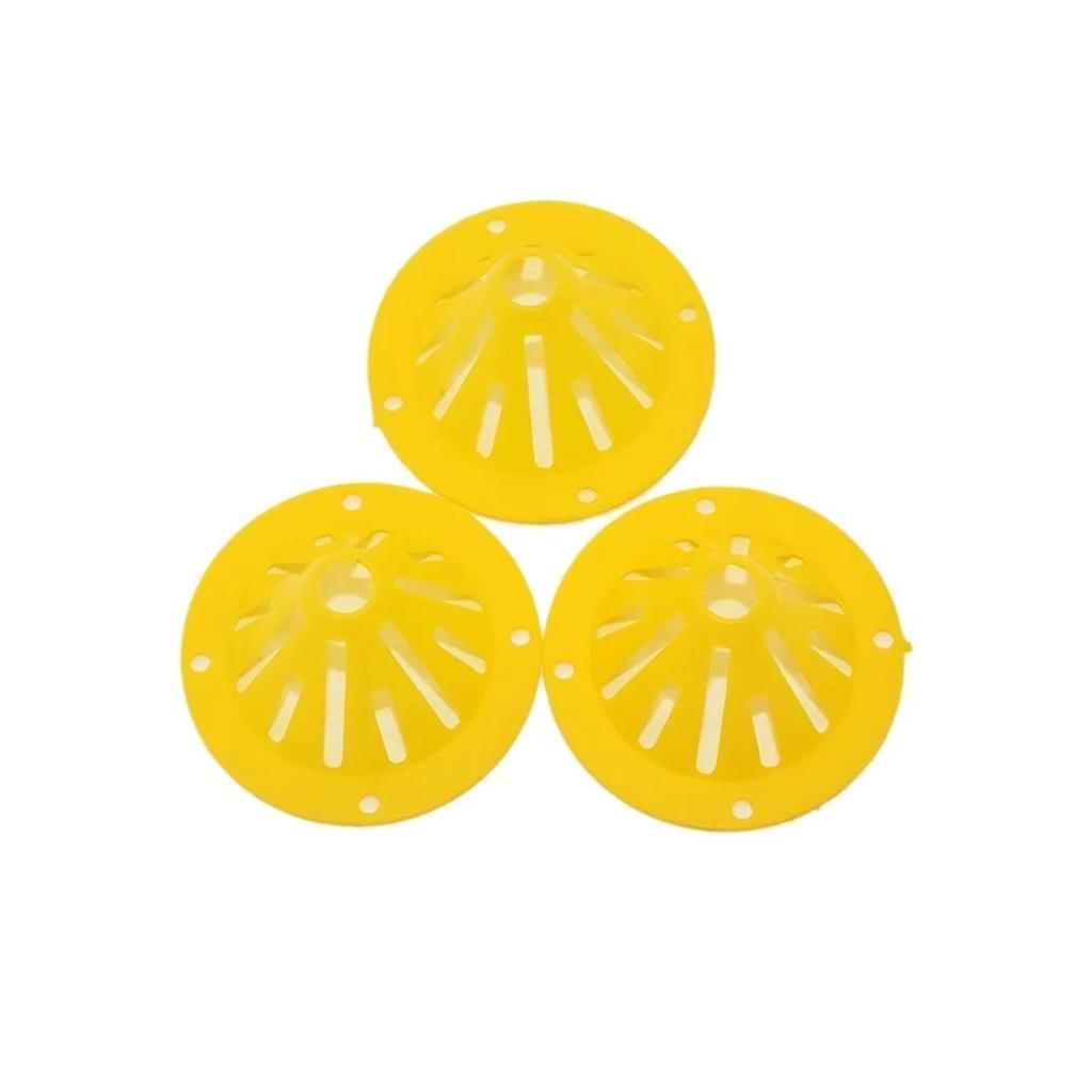 5pcs Yellow Cone Shape Eco-friendly Reusable Wasp Trap Insect Funnel Killer Bee Hornet Catcher Enduring Plastic Bottle Wasp Traps Pest Control Tool