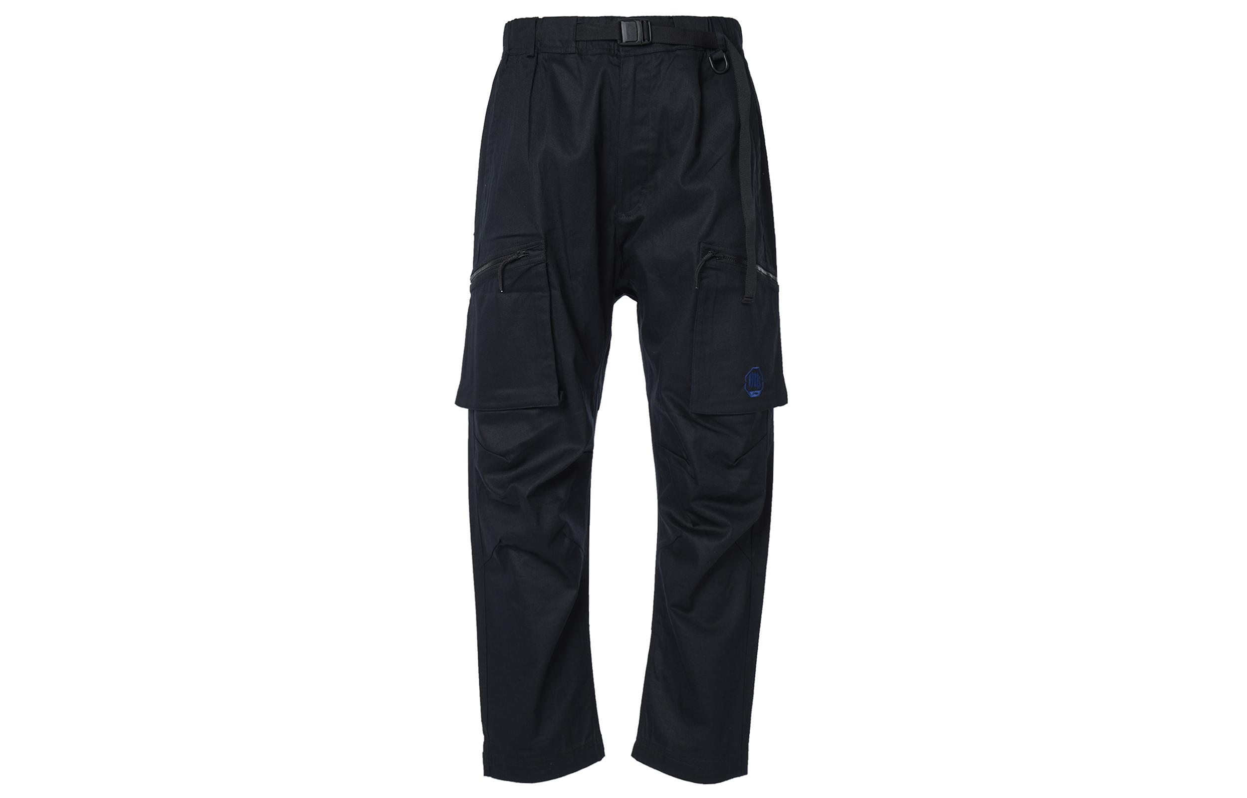 Li Ning BadFive Fast Recovery Slide Cargo Pants Unisex Black Couple s AKXQ127-1 XL