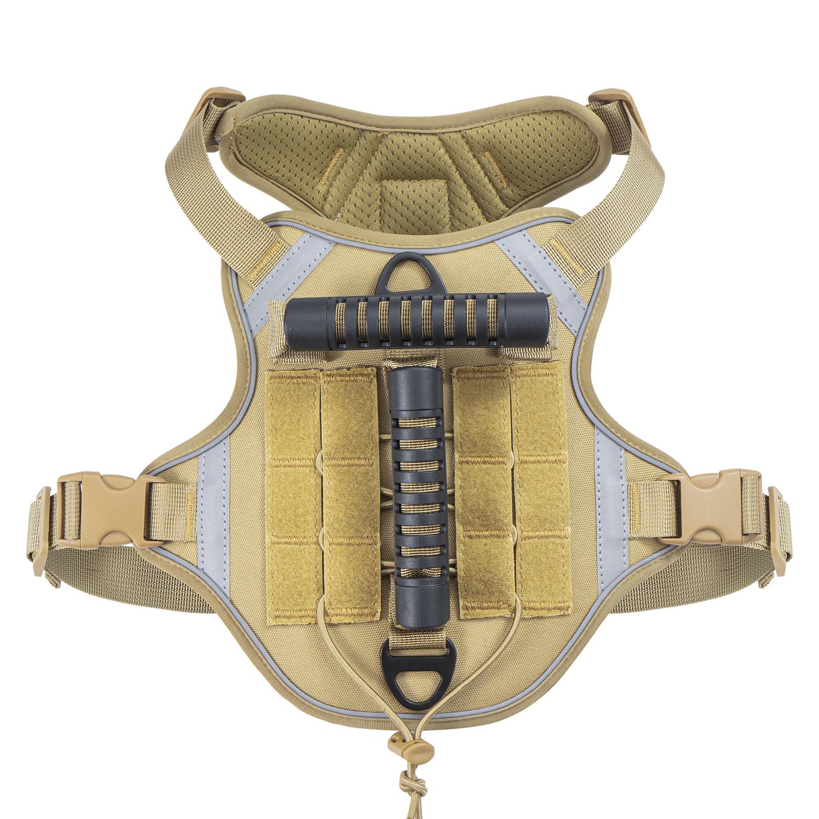 

Chest Back Dog Tactical Chest Back Traction Rope Breathable Vest Clothing Outdoor Military Dog Training Chest Strap Large Dog S recommended weight 18 - 35
