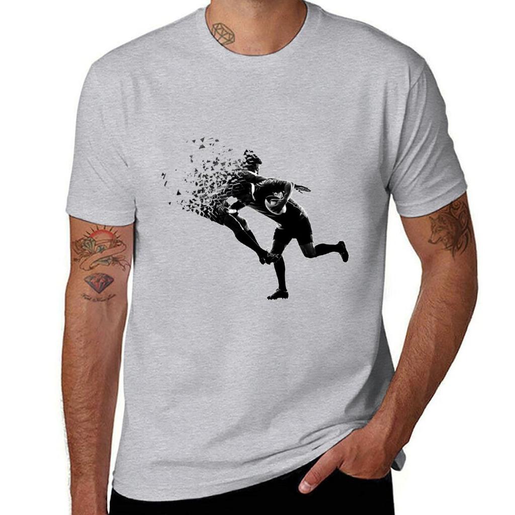 Rugby Football Awesome Unique Shattered Design Tshirt Summer Clothes Tops Hippie Clothes Aesthetic Clothing Unisexs T Shirt