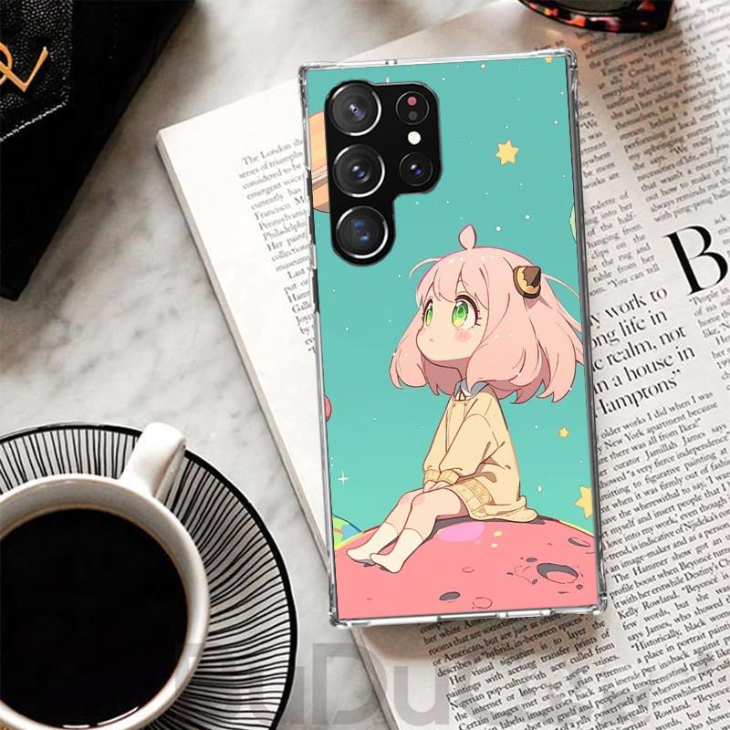S-Spy Family Anya Cover For Samsung Galaxy S23 S22 S24 S25 Ultra S21 Plus S20 FE Phone Case S10 + S10E S25U Print Coque