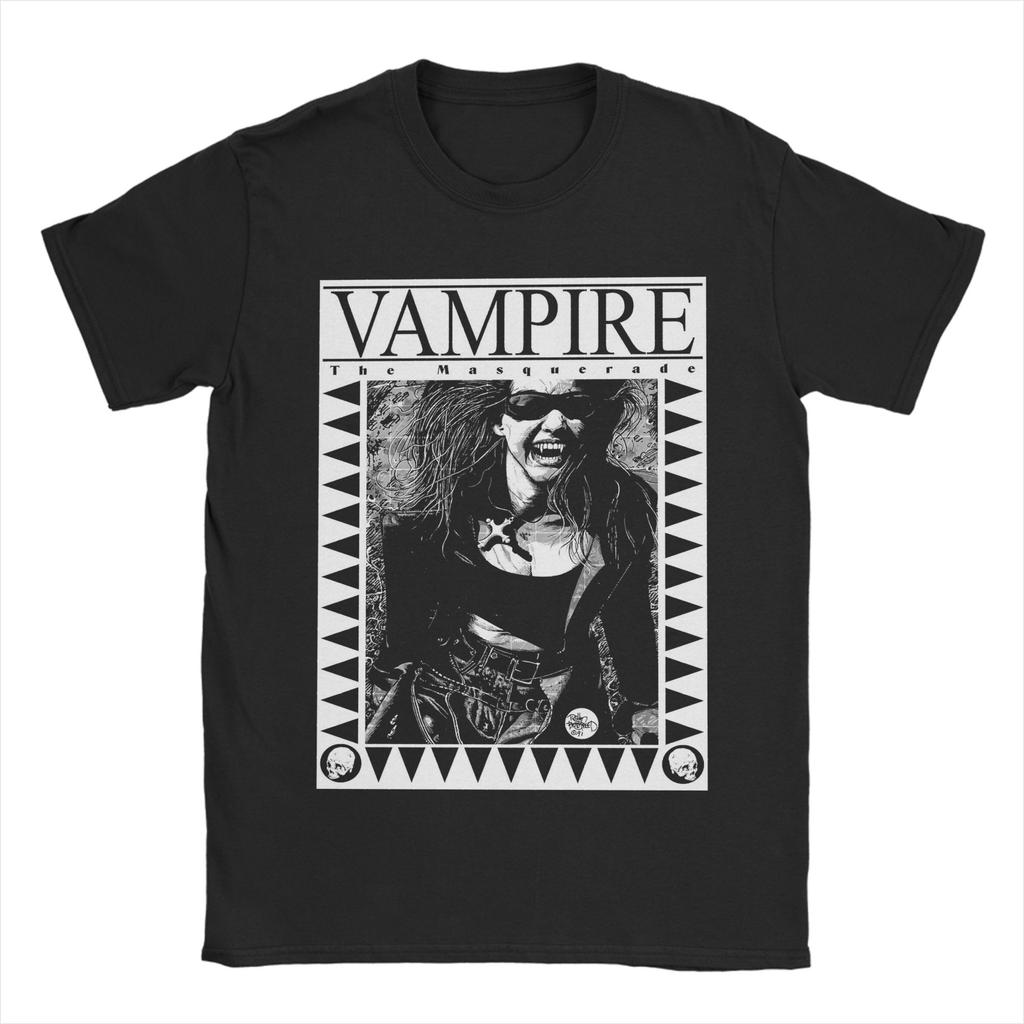 Men Vampire the Masquerade T Shirts Cotton Tops Summer Y2K Basic ShortSleeved TShirt O Neck Harajuku Casual Tee Shirt