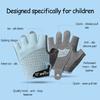 Kids Sports Gloves Breathable Anti-Slip Ice Silk Half Finger Cycling Gloves Children Outdoor Sport Skateboarding Bike Gloves