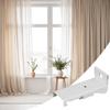 Drapery Track Ceiling Mount Wall Mount Brackets For Drapery Track 6 Piece Bendable Flexible Holder Hardware Set Support For Top