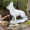 Garden figurine young shepherd dog - concrete dog