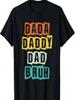 Lustiges Dada Papa Papa Bruh Vintage Tochter Vatertags T-Shirt