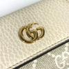 GUCCI 456118 logo GG 6 Key Case Key 6P Key Case PVC/Leather Beige