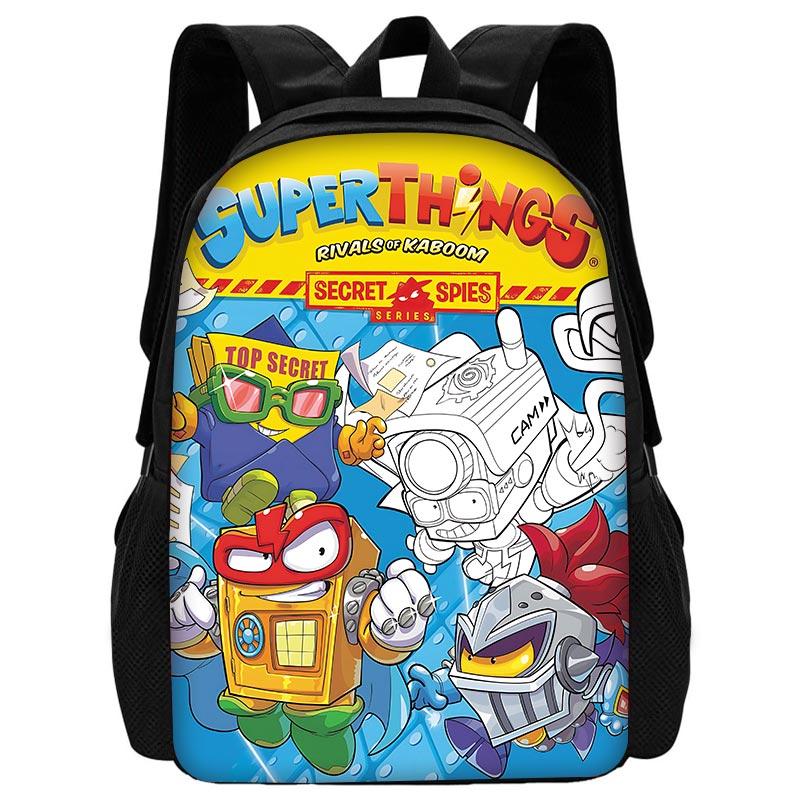 Super Zings SuperThings Child School Backpack with Shoulder Bag Pencil Bags School Bags for Boys Girls Best Gift