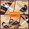 Protractor Angle Finder Stainless Steel Angle Ruler with 0-180 Degrees Adjustable Angle Square 8-Inch Woodworking Ruler for