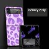 infinity on Purple Phone Case for Samsung Galaxy Z Flip 3 4 5 Folding Shell For Samsung Z Flip3 Flip4 Hard Fundas Bumper Cover