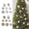 8Pcs Glittering Christmas Ball Ornament Shatterproof Decorative Baubles Christmas Tree Decorations For Wreath Door Wall