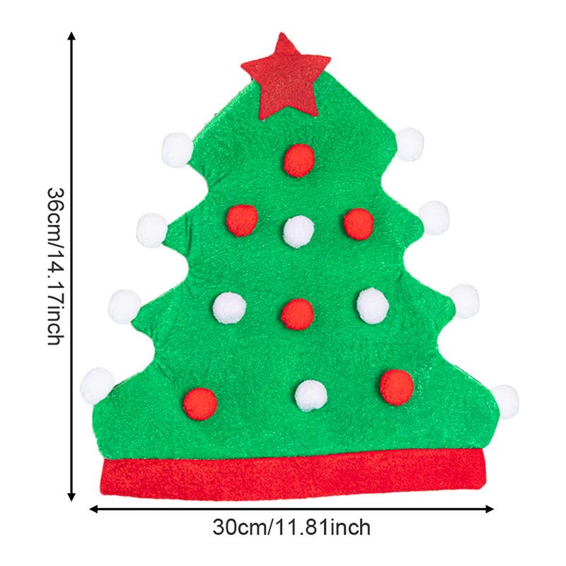 Cartoon Christmas Tree Elf Party Hats for Festive Decorations