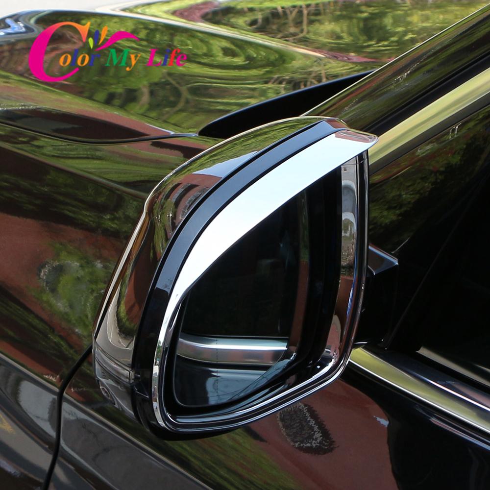 

Color My Life Car Sun Visor for BMW X3 G01 X4 G02 2018 - Rearview Mirror Cover Protection Sequins Trim Stickers
