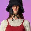 KOLEAT [Fleece Lining] Cozy Vegan Wool Earmuff Bucket Hat [BLACK]