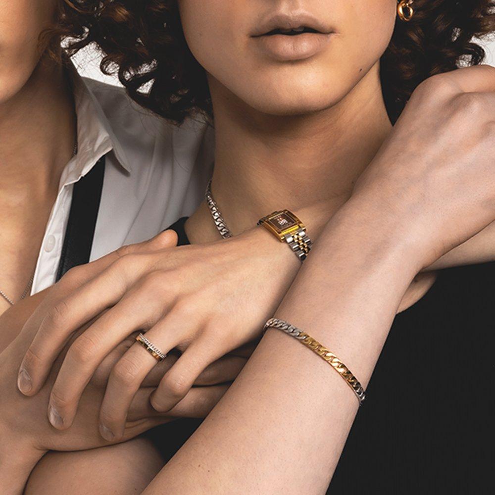 Vivi Curve Combo Chain Bracelet