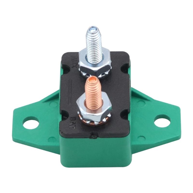 2PCS 30A Auto Resetting Circuit Breaker Red Protective Boot 6-28VDC Application Plastic Body With Fixed Wing Mounts