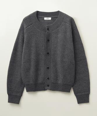 Lmood New Prep Wool Crew Neck Cardigan ( 2 Colors )